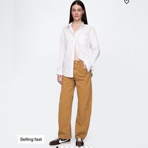 GAP Women's High Rise Barrel Leg Jeans